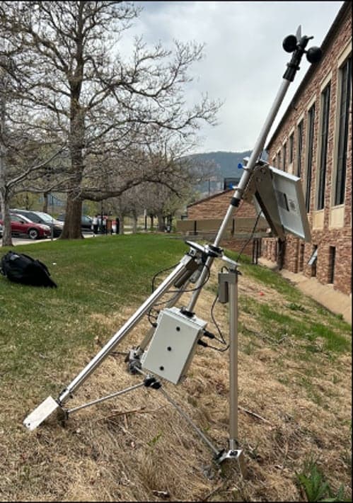 DropSense deployed tilted on slope