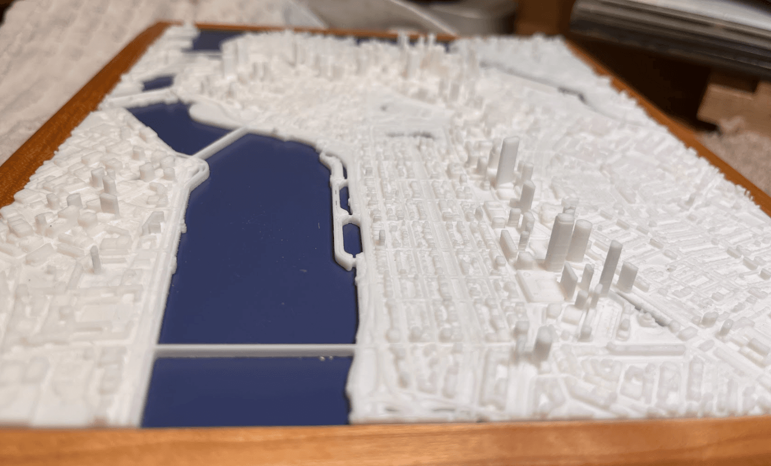 Boston model close-up