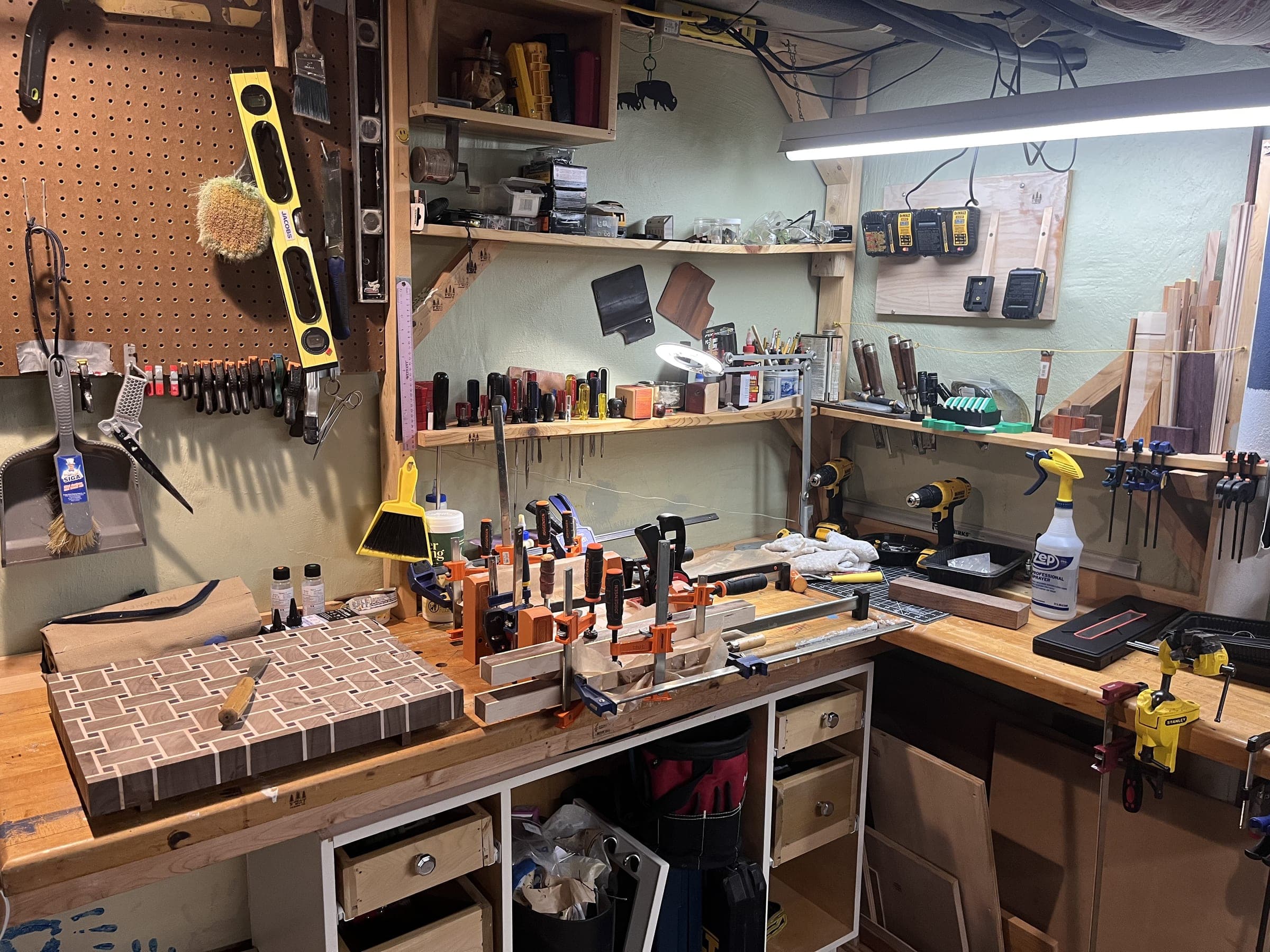 Jack's basement woodshop