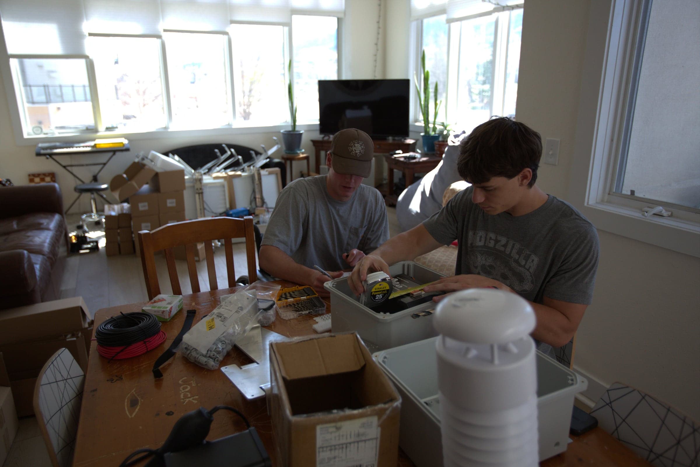 Assembling the first production run